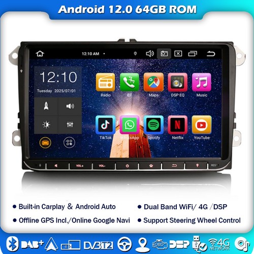 Android car stereo for vw - 9"android,